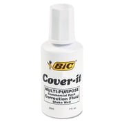 BIC Cover-it Multi-Purpose Correction Fluid, 20 ml