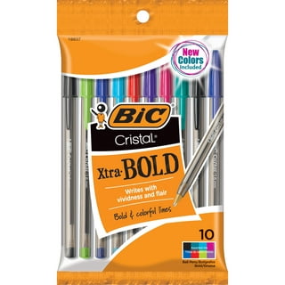 BIC Atlantis Velocity Bold Retractable Ball Pen, Bold Point (1.6mm),  Assorted Colors, 18 Count - Sam's Club