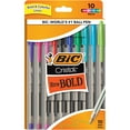 thumbnail image 1 of BIC Cristal Xtra Bold Ballpoint Pen, Bold Point, 1.6 mm, Assorted Ink, 10 Count, 1 of 7