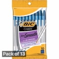 thumbnail image 1 of BIC Cristal Xtra Smooth Medium Point Ball Pen, Blue 10-Count Bag (Pack of 13), 1 of 1