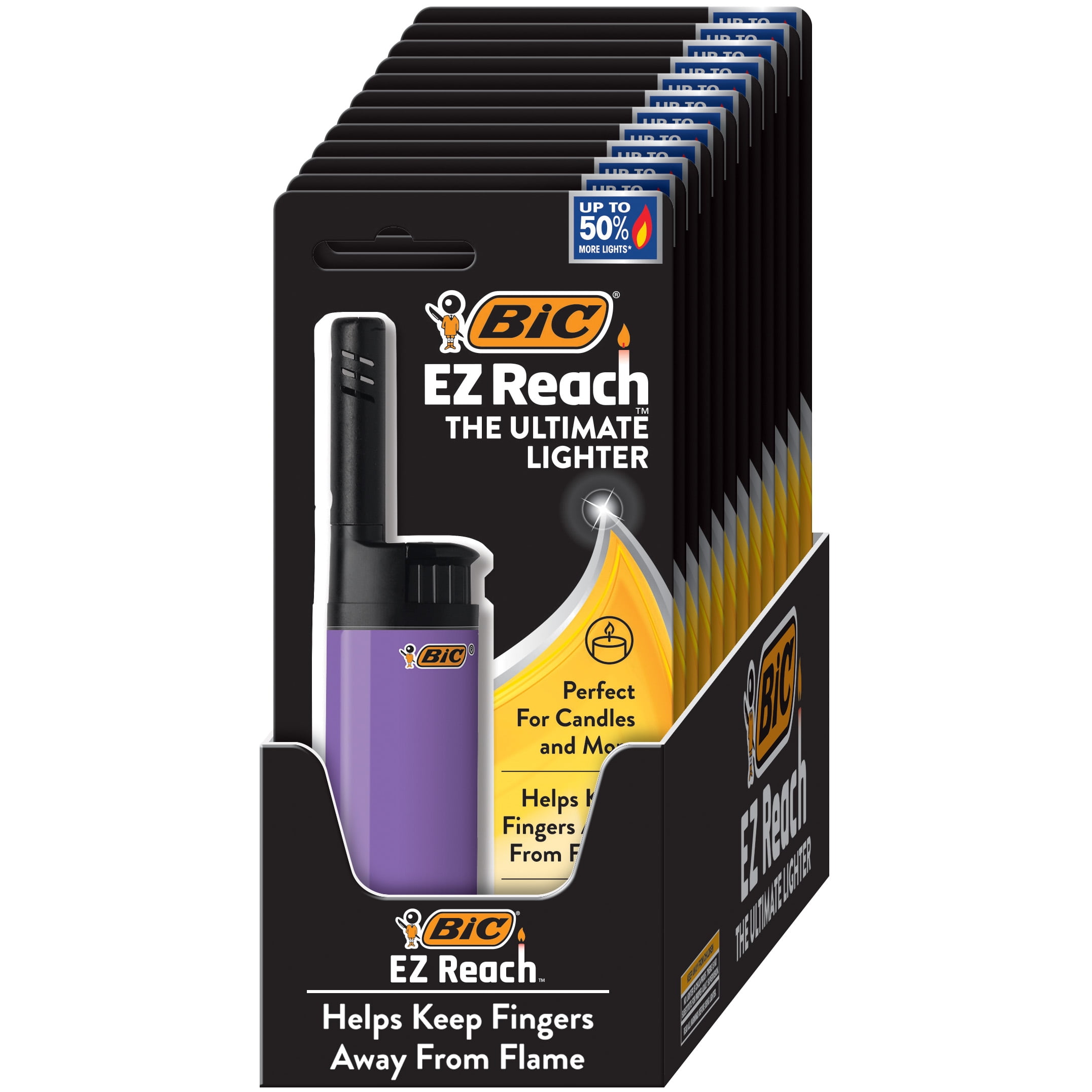 BIC EZ Reach Candle Lighter, The Ultimate Lighter with Extended Wand