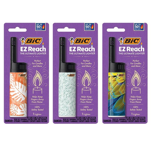 BIC EZ Reach Candle Lighter, The Ultimate Lighter with Wand for Candles