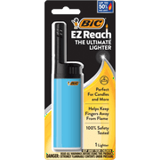 BIC EZ Reach Candle Lighter, Ultimate Lighter with Wand for Candles, Assorted Designs, 1 Count
