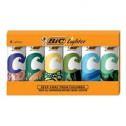 BIC Ecolutions Pocket Lighter, 6-Pack of Ecofriendly Candle Lighters, 100% Recycled Packaging and 55% Recycled Metal, 30% Carbon Offset