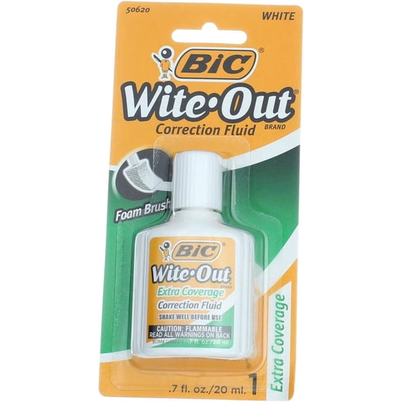 BIC Extra Coverage Wite-Out Brand Correction Fluid
