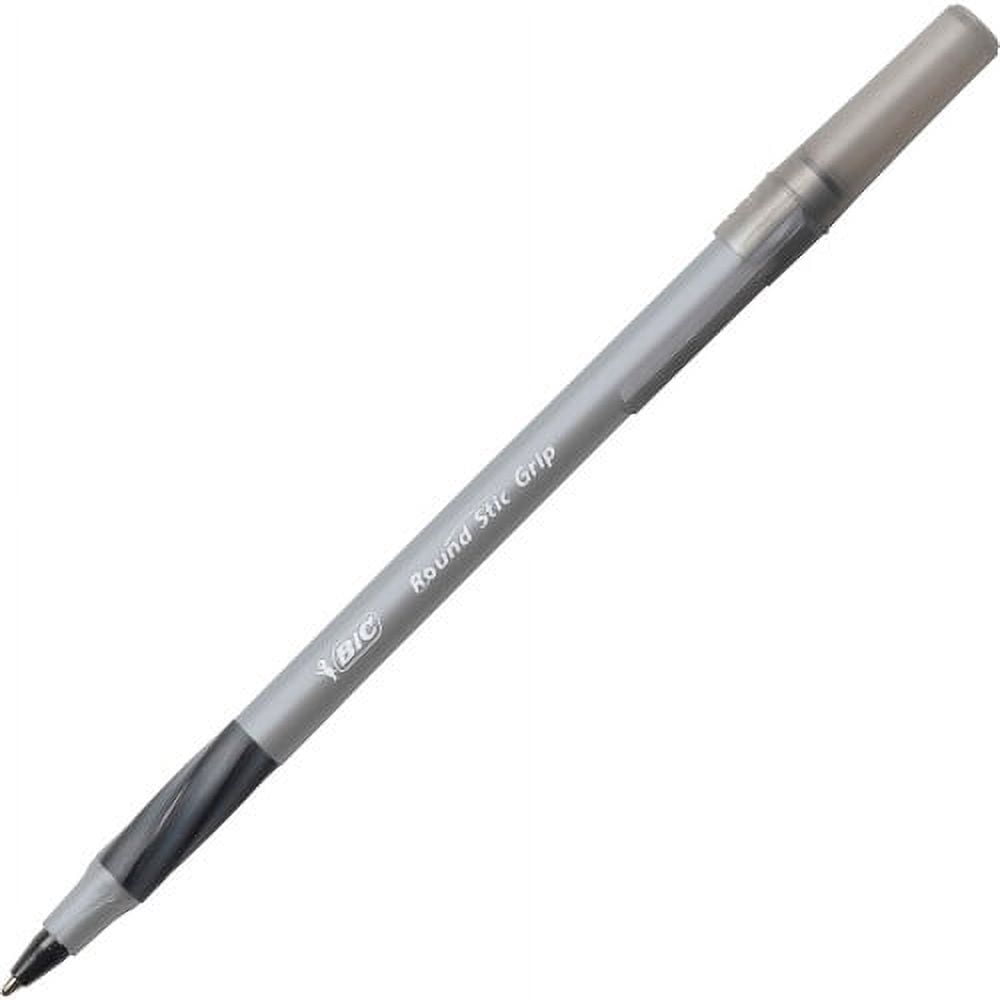Bic Corp Ballpoint Pen Accountant Fine Pt Black Ink Silver Clip White Body  1 pen