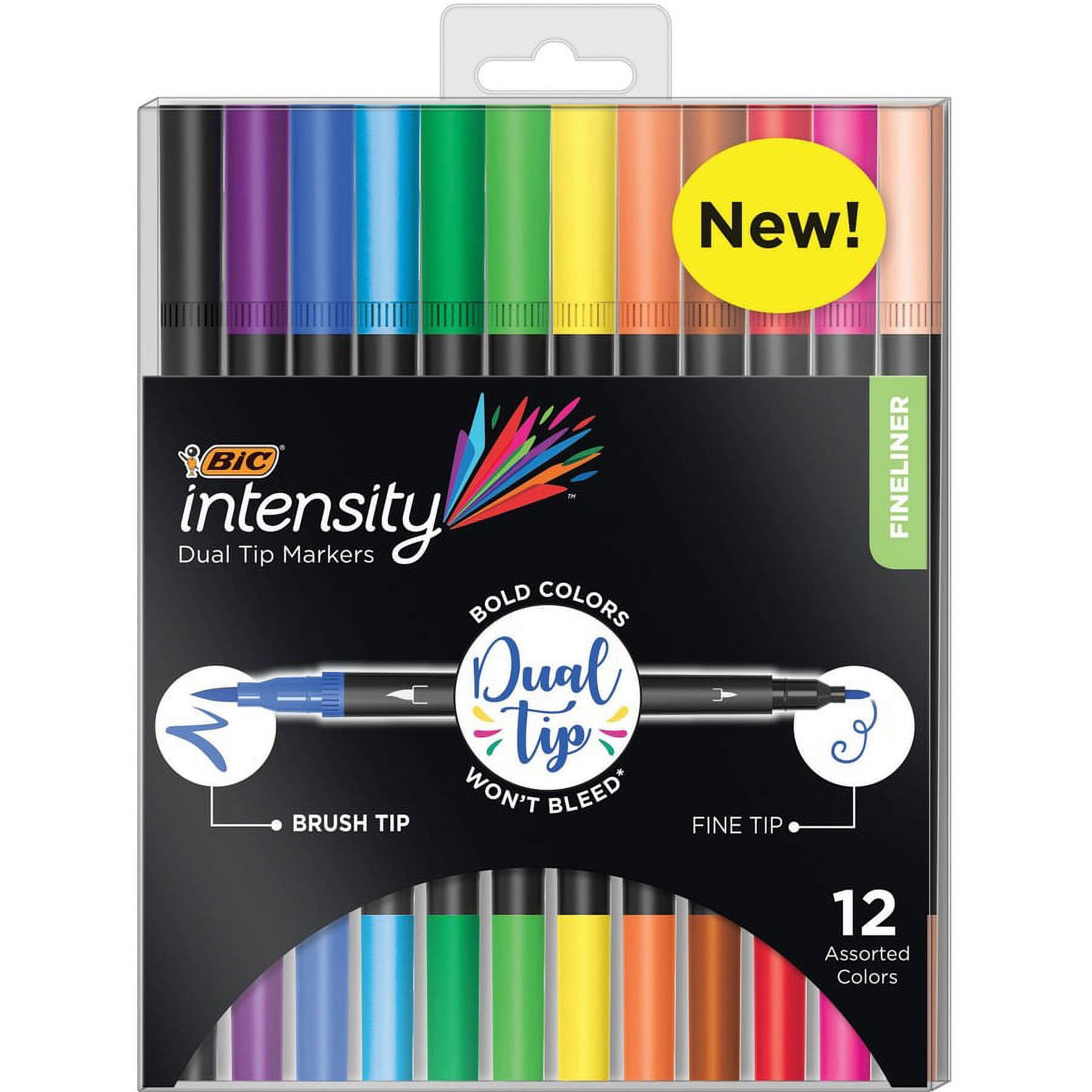 Mr. Pen- Dual Tip Permanent Markers, 12 Pack, Fine & Ultra Fine Tip, Fine  Tip Permanent Markers, Fine Tip Marker