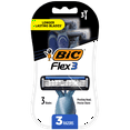 thumbnail image 1 of BIC Flex 3 Disposable Razors for Men, Manual Shaving Razors with 3 Blades, 3 Count, 1 of 8