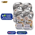 thumbnail image 1 of BIC Flex 5 Hybrid Men's Razor - 1 Handle, 4 Blade Refills & Aloe Vera Strips Disposable Razor | Pack of 4, 1 of 7