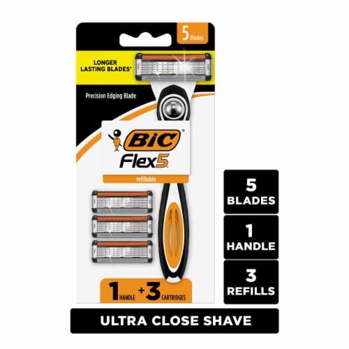 BIC Flex5 Men's Disposable Razor & Cartridges 4 pc