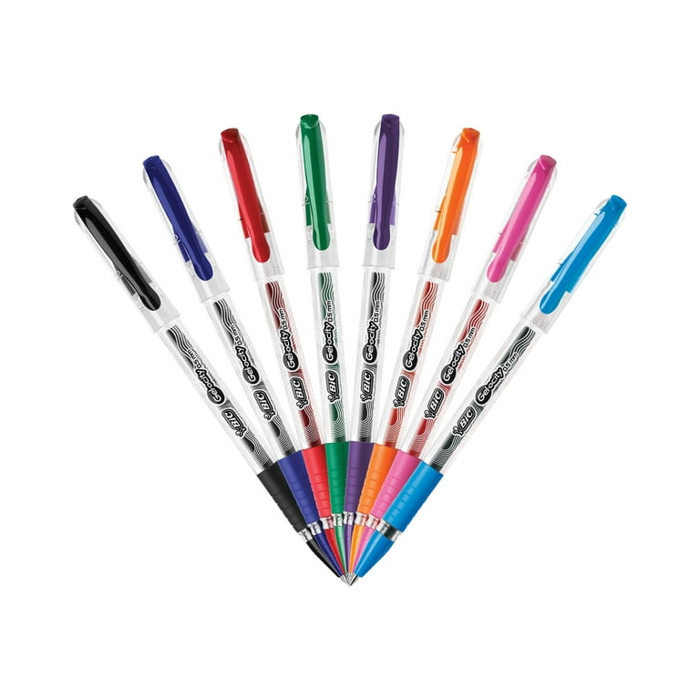 BIC Gel-ocity Stic - Rollerball pen - assorted colors - gel ink - 0.5 mm -  fine (pack of 8) 