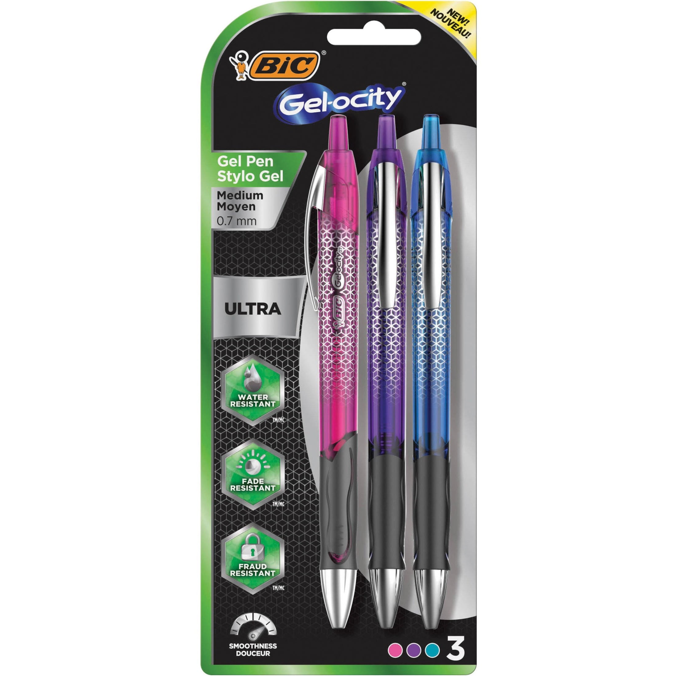 BIC 4-Color Retractable Ball Pen, Assorted Colors, 1-Pack