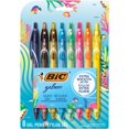 thumbnail image 1 of BIC Gelocity Quick Dry Ocean Themed Gel Pens, Medium Point (0.7mm), 8-Count Gel Pen Set (Assorted Colors May Vary), Colored Gel Pens for Note Taking and Journaling C40, 1 of 3