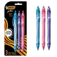 thumbnail image 1 of BIC Gelocity Quick Dry Retractable Fashion Gel Pen, Medium Point (0.7 mm), Assorted Colors, 3-Count, 1 of 10