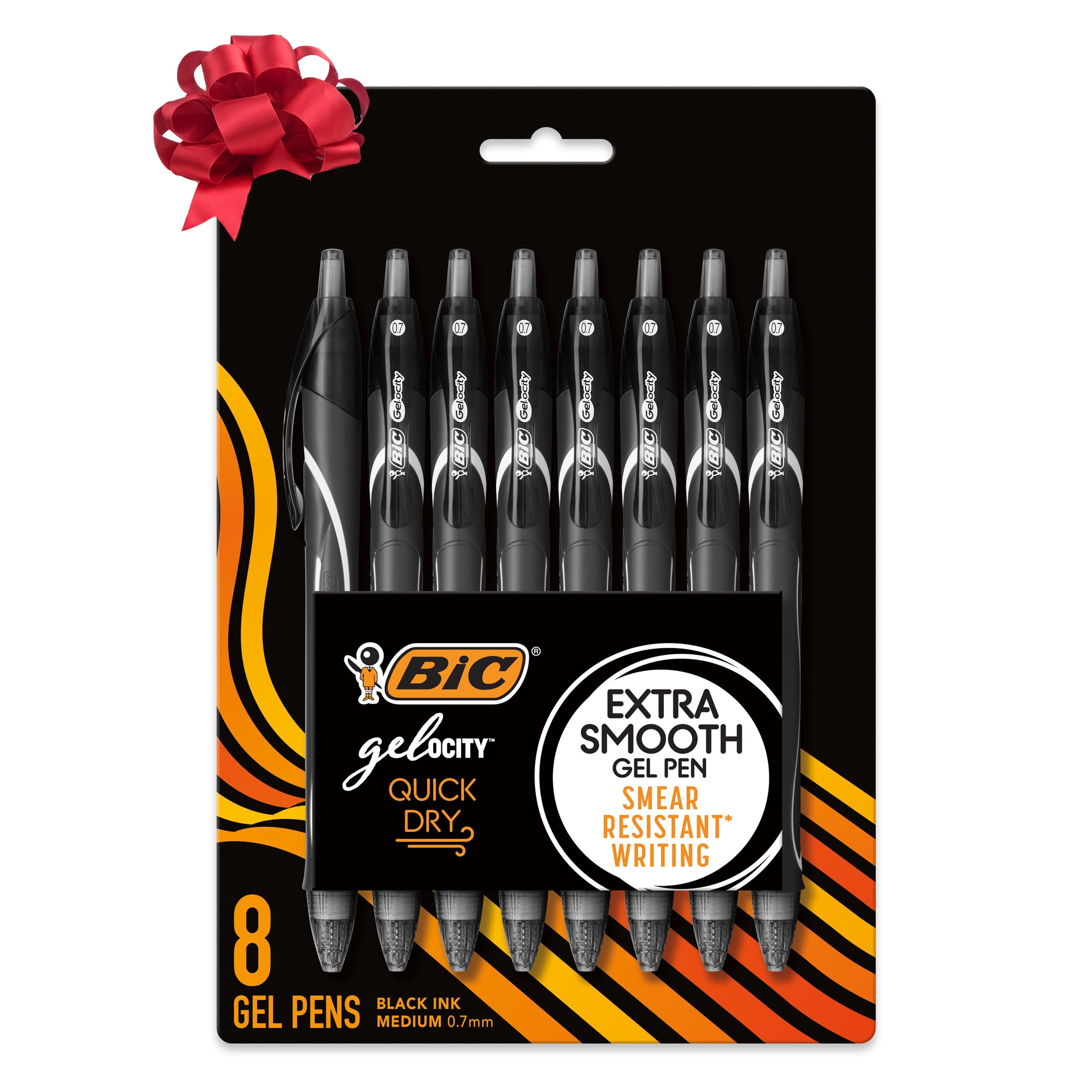 BIC Gelocity Quick Dry Medium Point Gel Pen 0 7 Mm Black Ink 8 Count bic-gelocity-quick-dry-medium-point-gel-pen-0-7-mm-black-ink-8-count