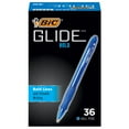 thumbnail image 1 of BIC Glide Bold Retractable Ball Pen, Blue, 1.6mm Bold Point, 36 Pack, 1 of 5