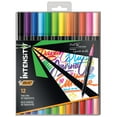 thumbnail image 1 of BIC Intensity 2-in-1 Dual Tip Felt Pens, Fine Tip and Flexible Brush, Assorted Colors, 12 Count, 1 of 8