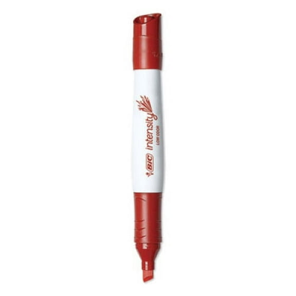 BIC Intensity Low Odor Chisel Tip Dry Erase Marker, Extra-Broad Bullet Tip, Red, Dozen, Each