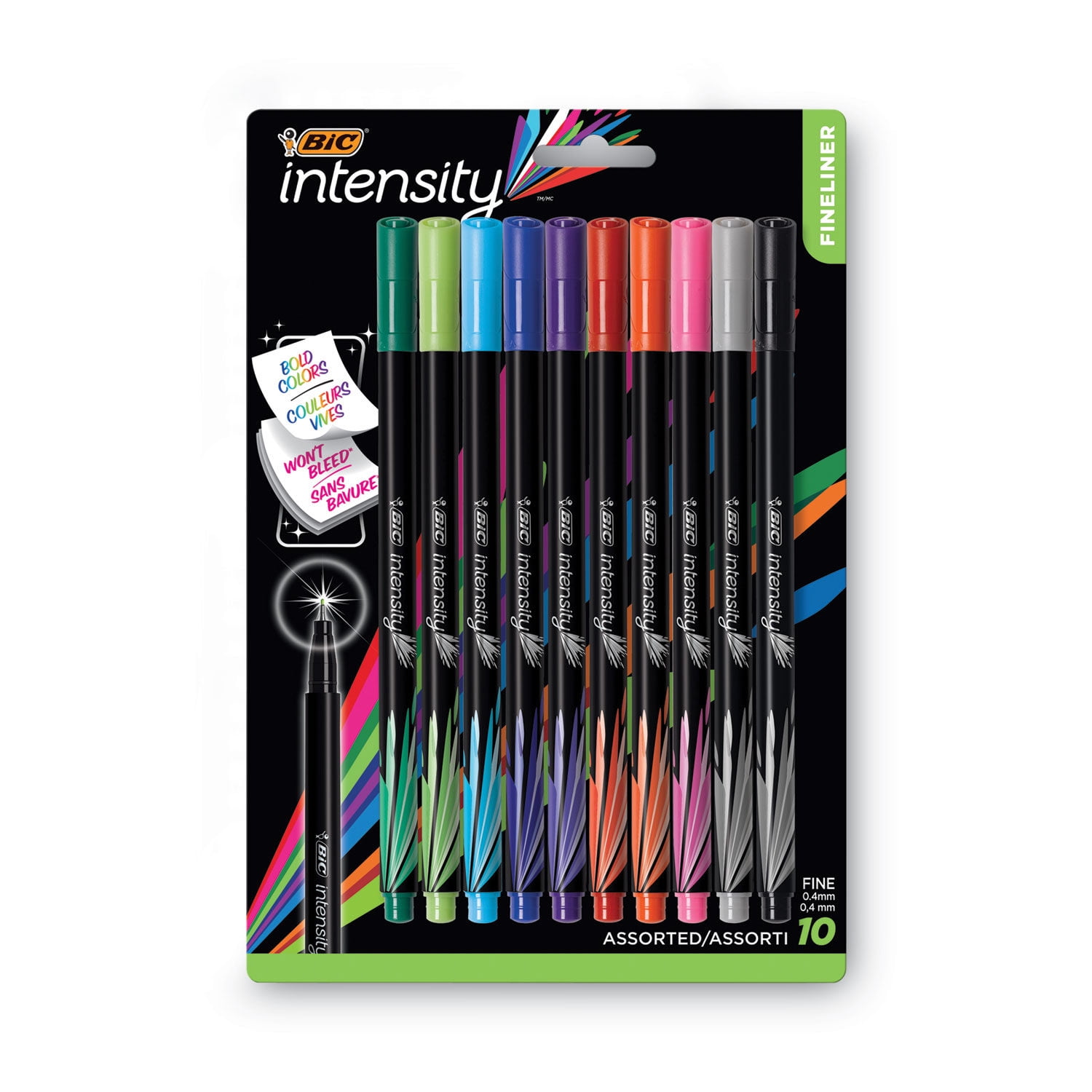 Bic Kids Kid Couleur Felt Tip Colouring Pens - Assorted Colours, Cardboard  Wallet of 24