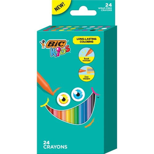  Bic Plastidecor Assorted Colored Crayons (Pack of 18) : Toys &  Games