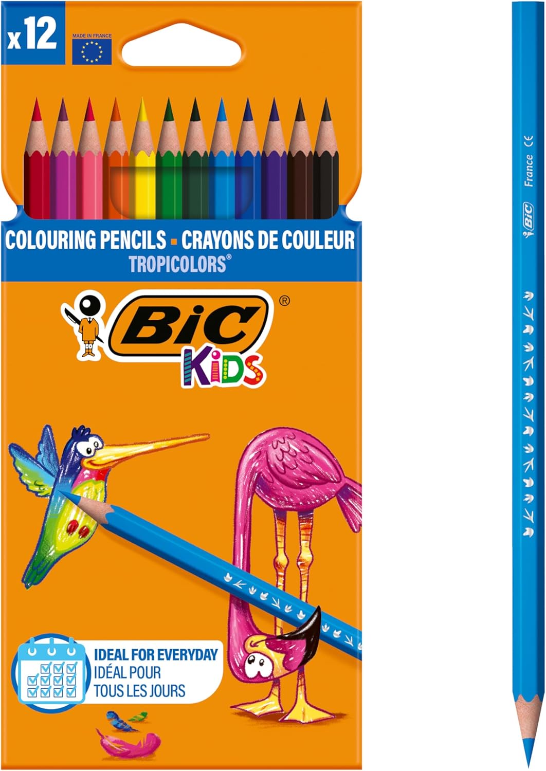 BIC Kids Tropicolors 2 Colouring Pencils 12 Pack