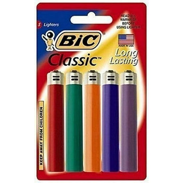 BIC Lighters (Colors May Vary), 5 Count