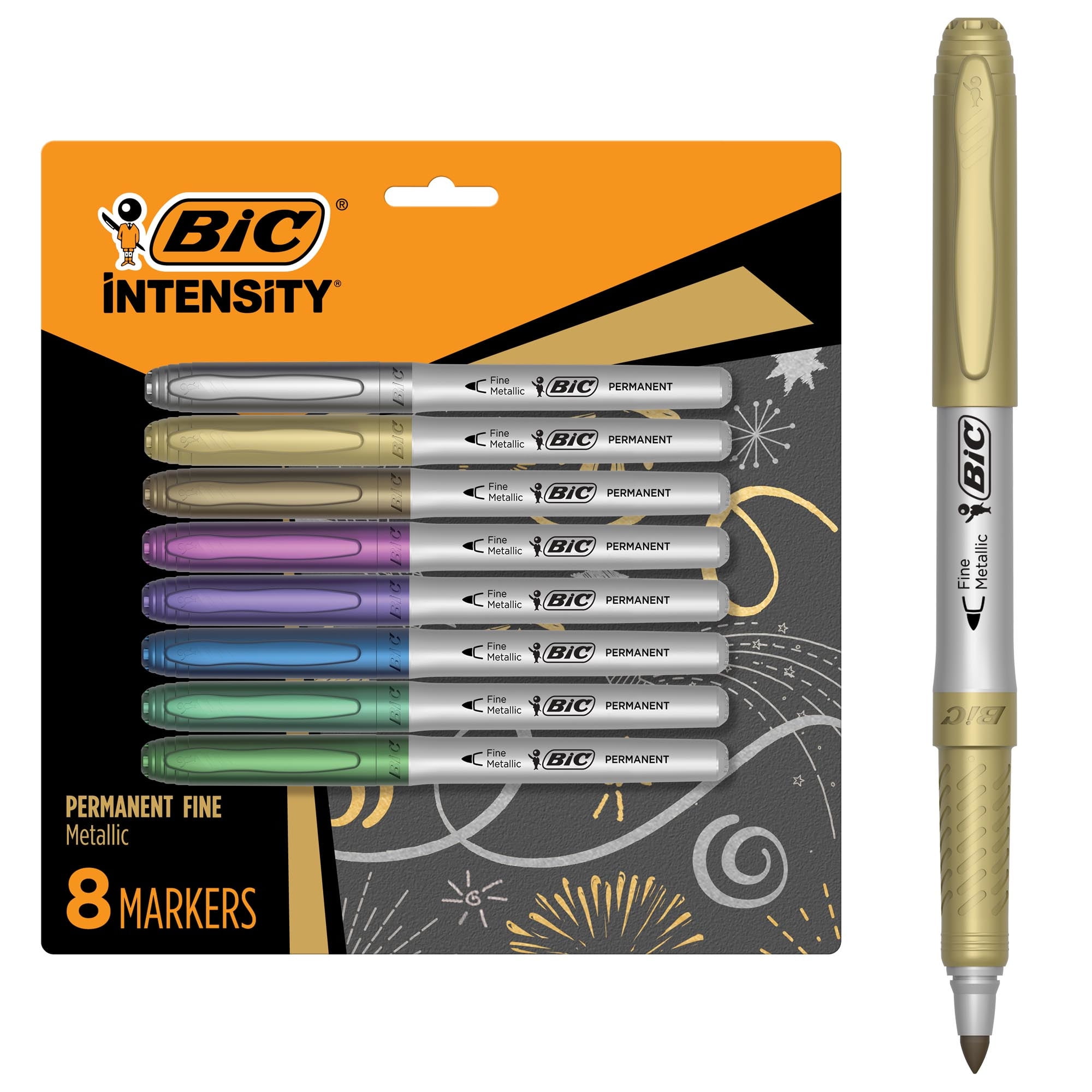 Ultra Fine Metallic Marker BIC Marking Permanent Marker, Metallic