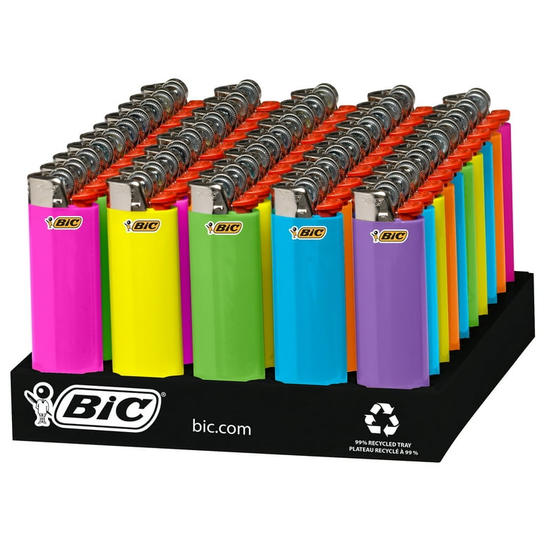 bomuld bro Præstation BIC Maxi Pocket Lighter, Special Edition Fashion Collection, Assorted  Unique Lighter Designs, 50 Count Tray of Lighters - Walmart.com