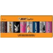 BIC Maxi Pocket Lighter, Special Edition Playboy (Holographic) Collection, Assorted Unique Lighter Designs, 8 Count Pack of Lighters