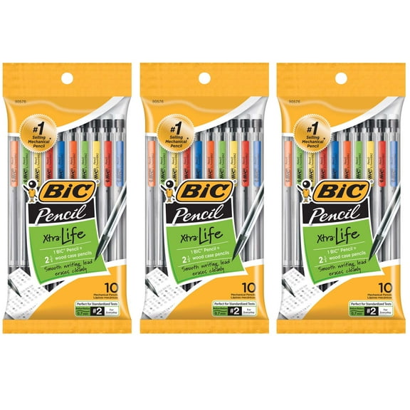 BIC Mechanical Pencils, 0.7mm, 10 Per Pack, 3 Packs