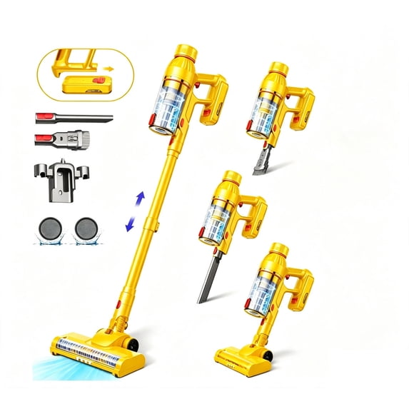 Cordless Stick Vac, 45000Pa Lightweight for Carpet, Pet Hair & Hard Floors.