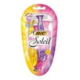thumbnail image 1 of BIC Miss Soleil Colour Collection Lady Razors, Triple-Blade Razors, Vitamin E Enriched Lubricating Strip - Pack of 4, 1 of 9