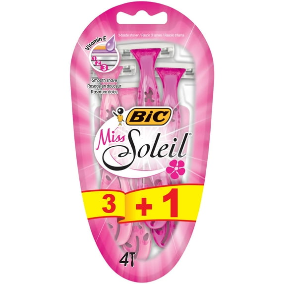 BIC Miss Soleil X Disposable Women's Razors 3+1