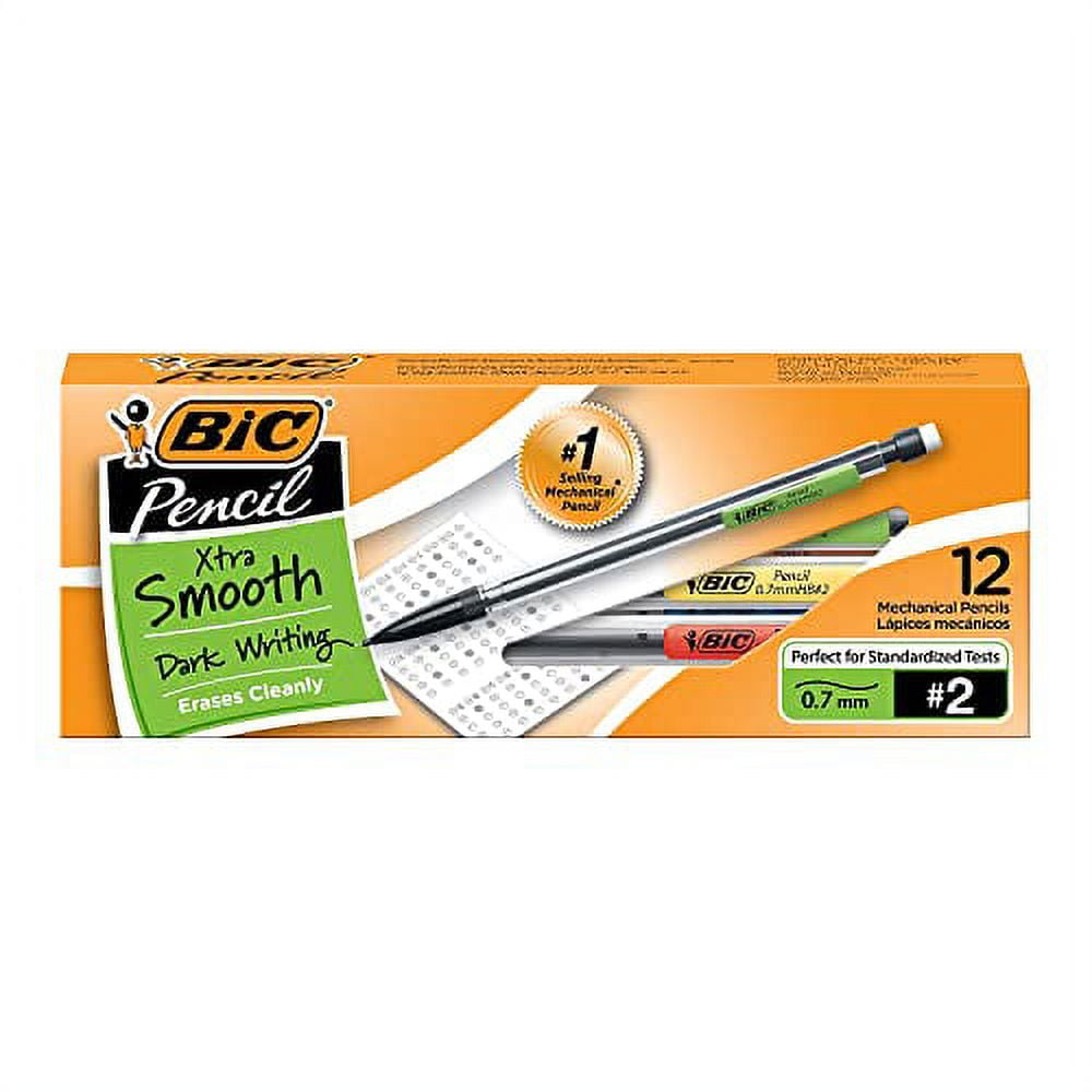 BIC Xtra-Life Matita Meccanica Punta 0.7 Mm – 40 Matite (Confezione Da 2) – Scrittura Fluida Senza Affilatura – Ideale Scuola E Ufficio