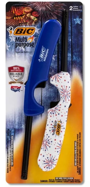 BIC Multi-Purpose Americana Edition Lighters, Long Durable Metal Wand ...