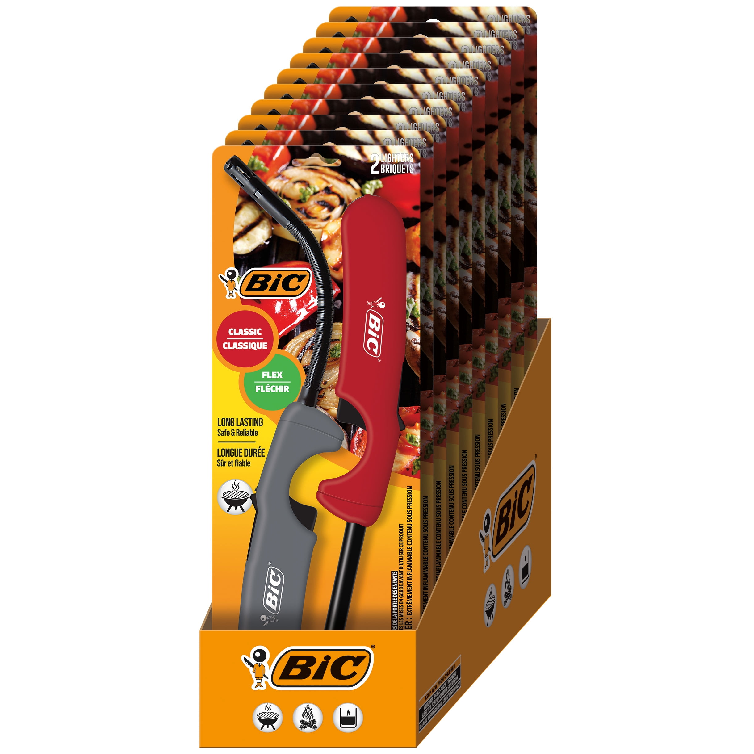 BIC Multi-Purpose Combo Lighter Pack, Assorted Handle Colors, 20-Count