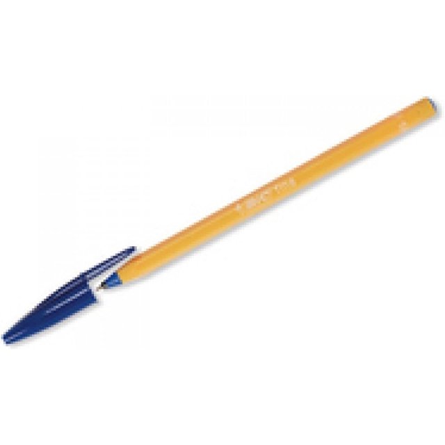 BIC Orange Original Fine Ballpoint Pens Fine Point (0.8 mm) Blue, Box