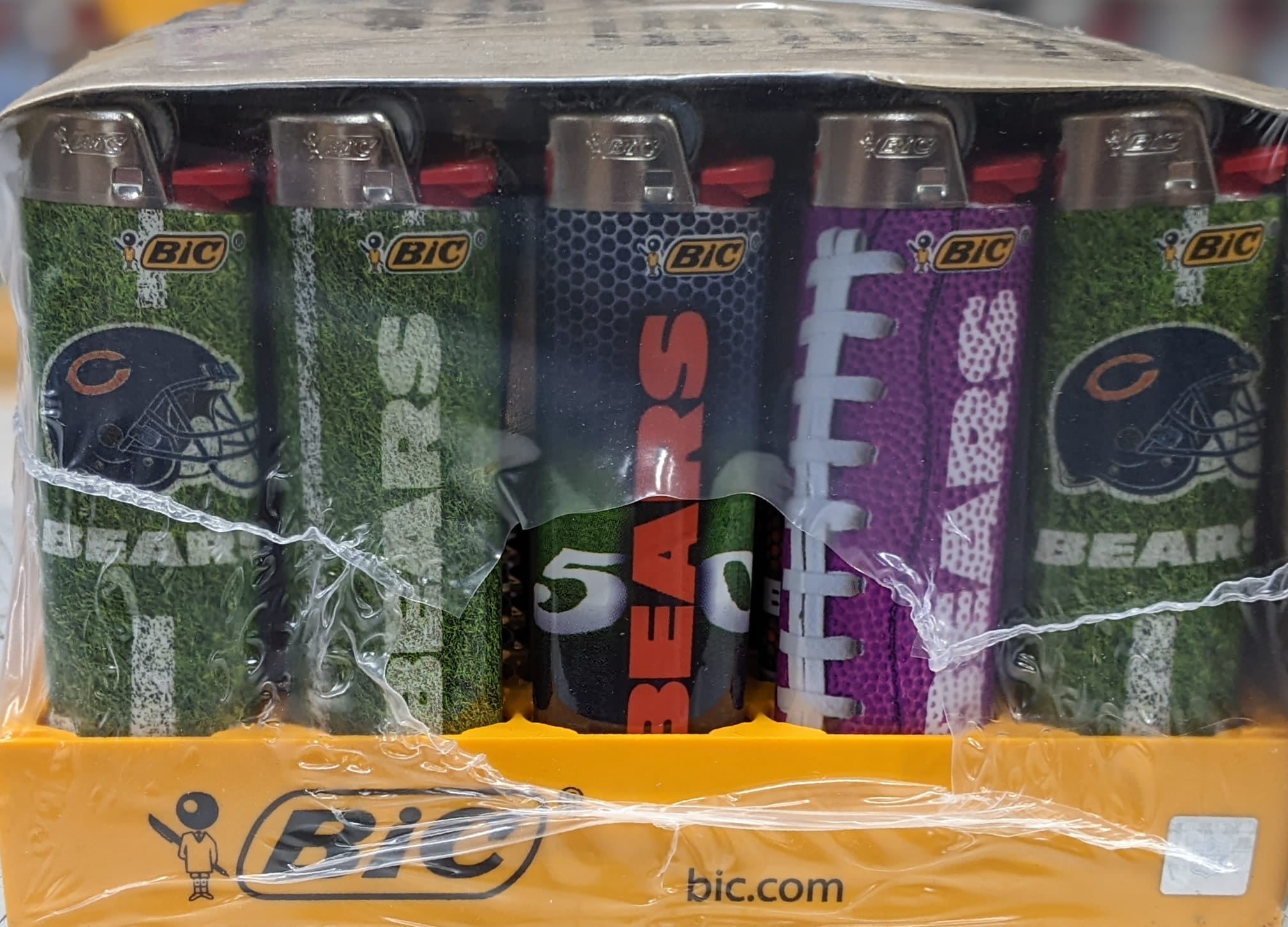 BIC Pocket Lighter, NFL Bears Collection, Assorted Unique Lighter