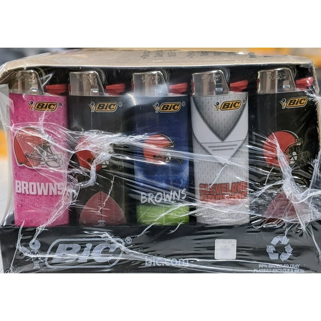 BIC Pocket Lighter, NFL Browns Collection, Assorted Unique Lighter