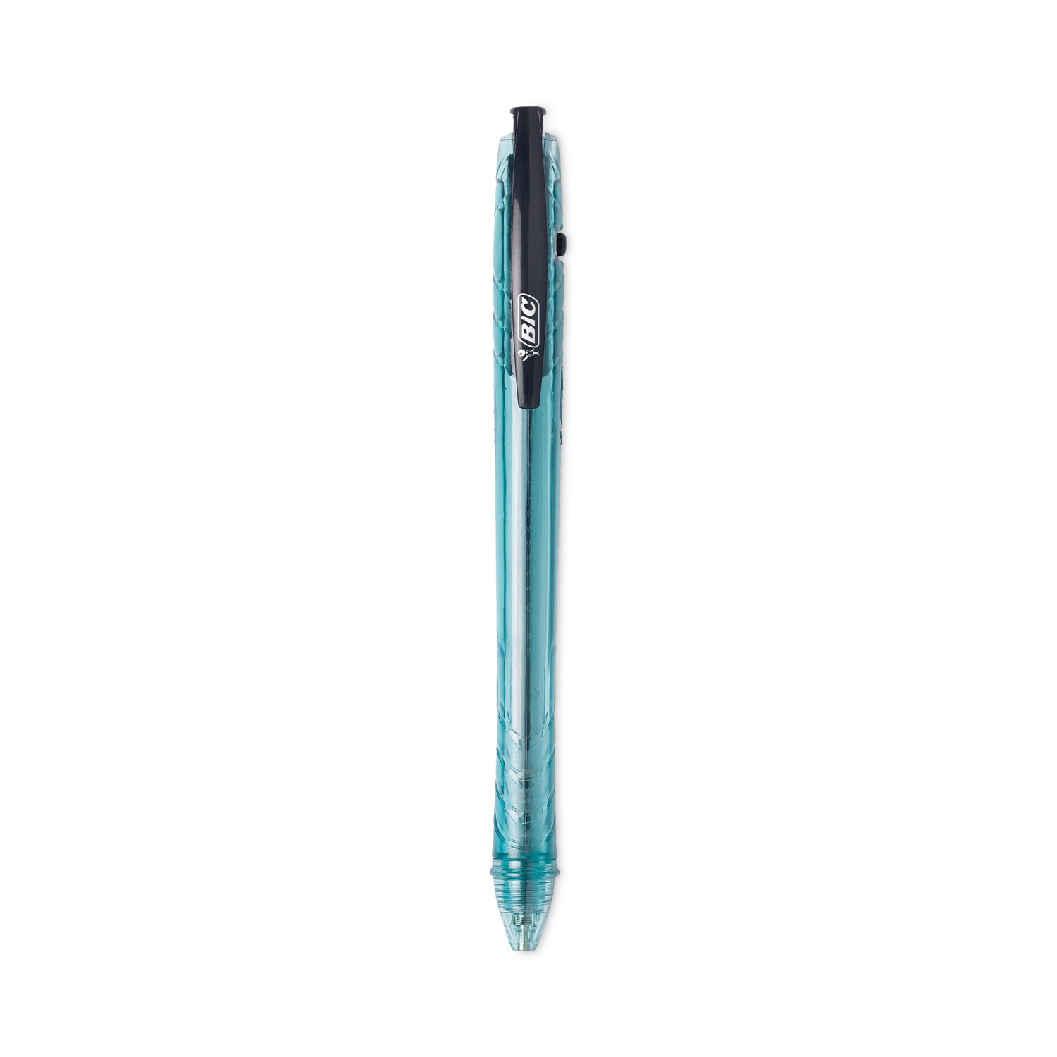 Bic ReVolution Ocean – Penna A Sfera Retrattile Punta Media 1.0 Mm, Colore Nero, 12 Pezzi, Realizzata In Plastica Riciclata