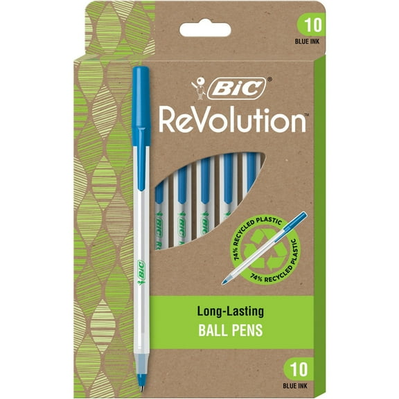 BIC ReVolution Round Stic Ballpoint Pen (gsme10be)
