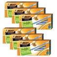 thumbnail image 1 of BIC Round Stic Ballpoint Pen Medium Point Blue Ink 12/Pack 6 Packs/Bundle (BICGSM11BE-6), 1 of 1