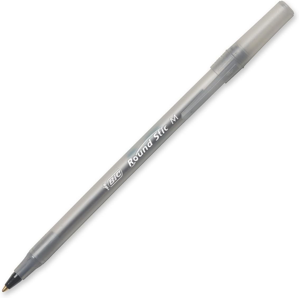BIC Round Stic Ballpoint Pens, 1.0 mm, Black, Box Of 24