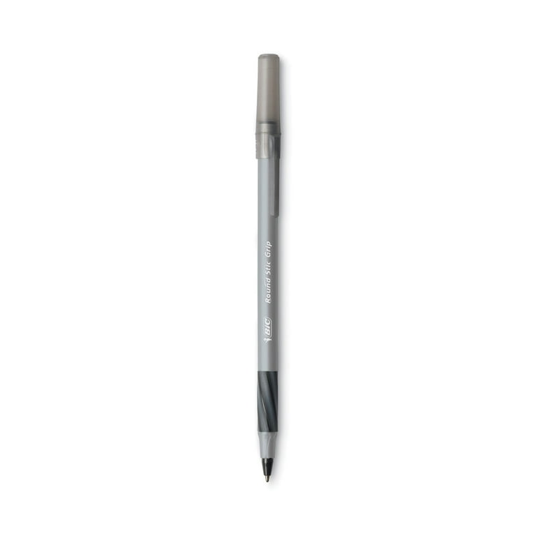 Gripped Ballpoint Pen, Stick, Medium 1 mm, Black Ink, Black Barrel, Dozen Gripped Ballpoint Pen, Stick, Medium 1 mm, Black Ink, Black Barrel, Dozen