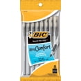thumbnail image 1 of BIC Round Stic Grip Xtra Comfort Black Ballpoint Pens, Medium Point (1.2mm), 8-Count Pack, Perfect Writing Pens With Soft Grip for Superb Comfort and Control, 1 of 6
