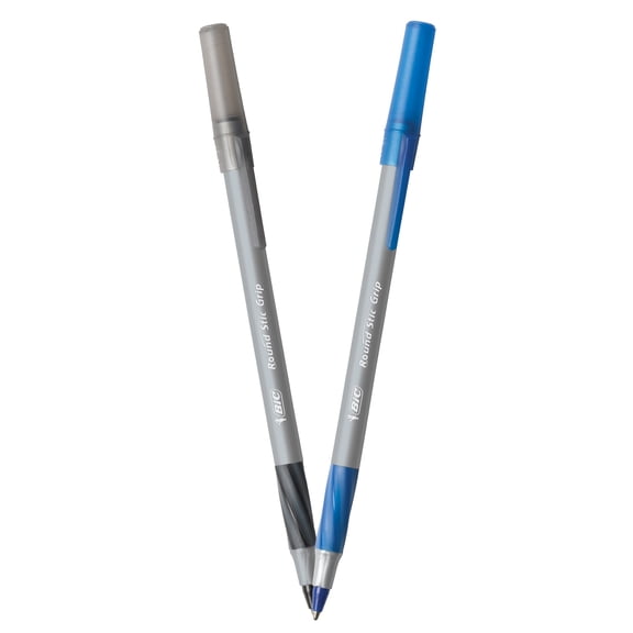 Round Stic Grip Xtra Comfort Ballpoint Pen Value Pack, Easy-Glide, Stick, Medium 1.2Mm, Assorted Ink And Barrel Colors, 36/Pk