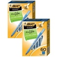 thumbnail image 1 of BIC Round Stic Xtra Life Ball Pen, Blue, 60 Per Pack, 2 Packs, 1 of 4