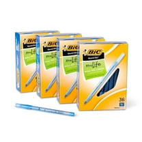 BIC Round Stic Xtra Life Ball Pen, Medium Point (1.0 mm), Blue, 144-Count