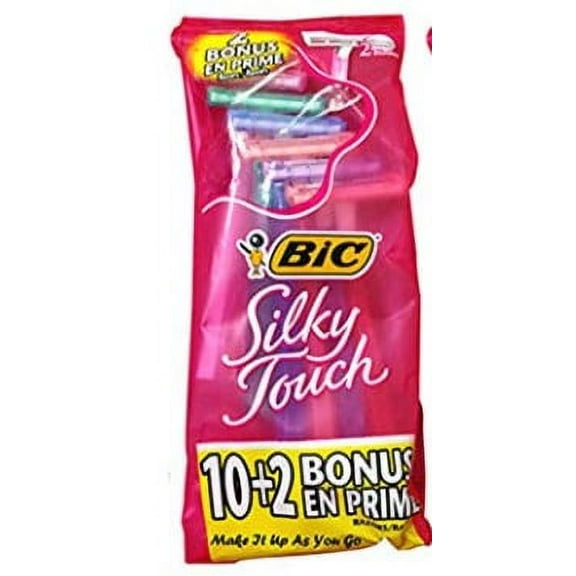 BIC Silky Touch Women's Disposable Razor, 12 Pack