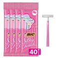 thumbnail image 1 of BIC Silky Touch Women's Disposable Razor, Twin Blade, Pack of 40 Razors, For a Soothing, Comfortable Shave, 1 of 9